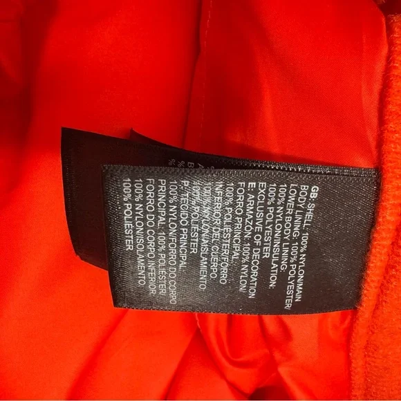 The North Face Women Orange Ski Snow Pants Size L Outdoor Adventure Snowboarding - Picture 10 of 13